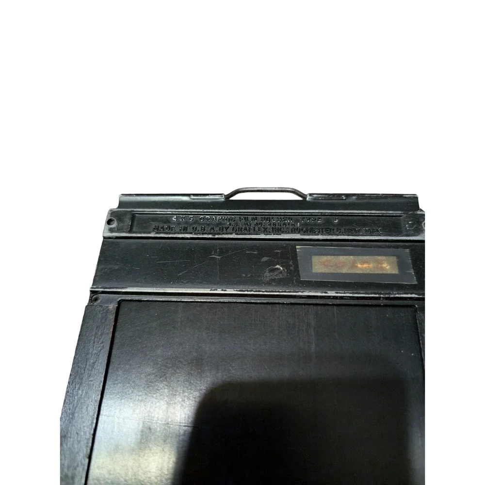 (2) Vintage 4x5 Graflex Graphic Cut Film Back Holder Type 5